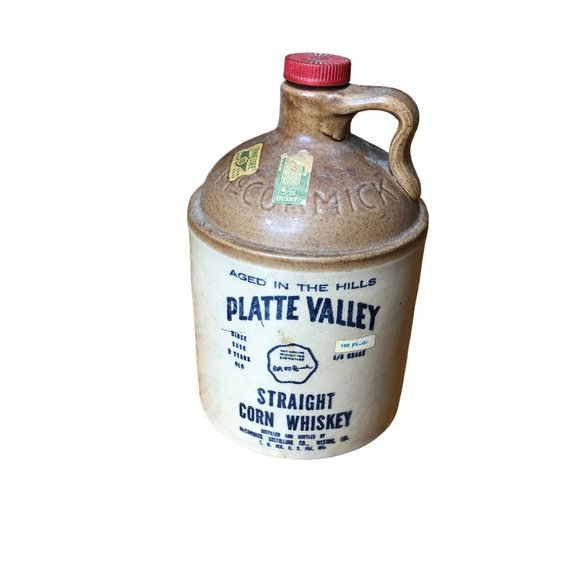Platt Valley Straight Corn Whiskey Jug McCormick Vintage USA Distilling Crock - Picture 5 of 13